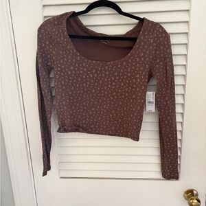 NWT long sleeve crop top